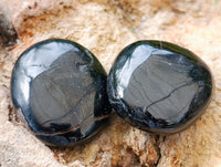 Polished Mini Black Tourmaline Free Forms x 35 From Madagascar