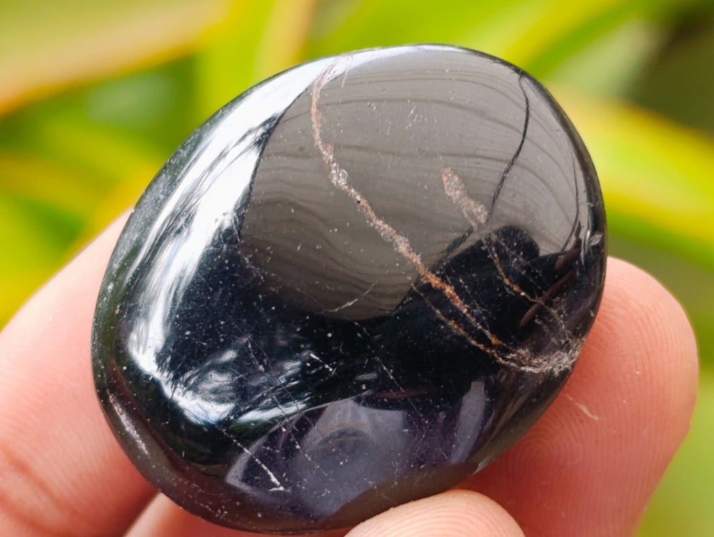 Polished Mini Black Tourmaline Free Forms x 35 From Madagascar