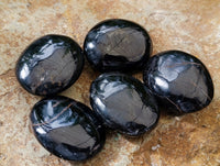 Polished Mini Black Tourmaline Free Forms x 35 From Madagascar