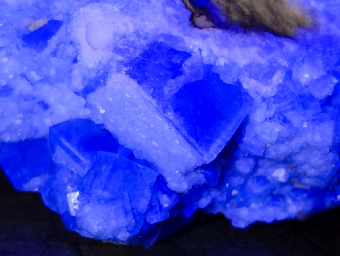 Natural Cubic Green Fluorite Cluster Specimens x 3 From Mandrosonoro, Madagascar