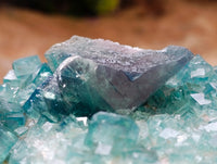 Natural Cubic Green Fluorite Cluster Specimens x 3 From Mandrosonoro, Madagascar