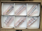 Polished Gemmy Rose Quartz Crystals x 12 From Madagascar