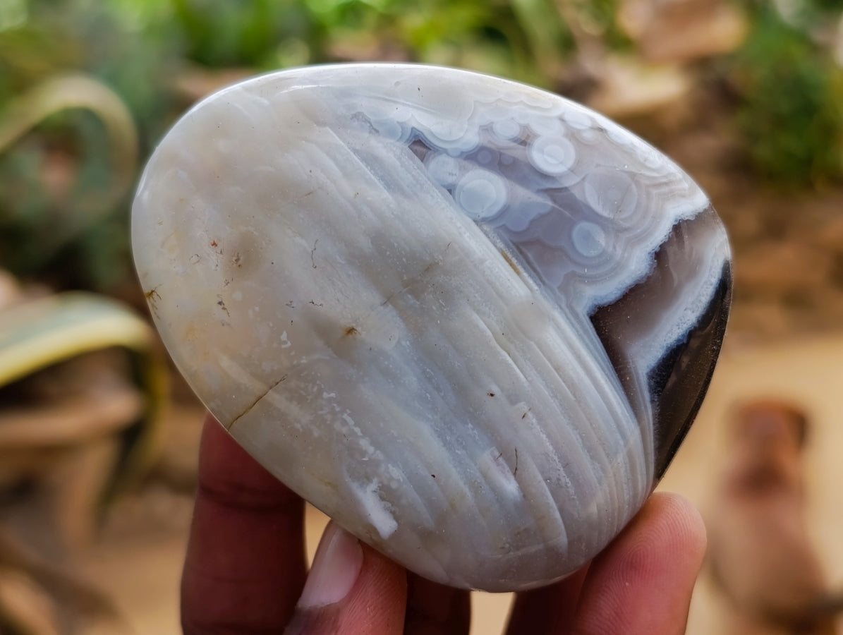 Polished Red Shashe River Agate Galets x 12 From Shashe River, Zimbabwe