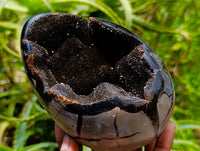 Polished Septerye Sauvage "Dragons Egg" Geodes x 2 From Mahajanga, Madagascar