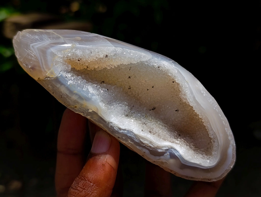Polished Agate Amethyst Geodes x 6 From Maintirano, Madagascar