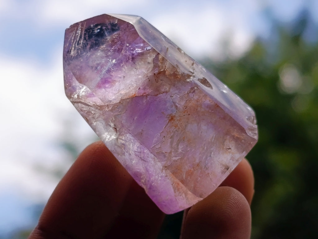 Polished Window Amethyst Crystals x 35 From Akansobe, Madagascar