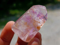 Polished Window Amethyst Crystals x 35 From Akansobe, Madagascar