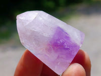 Polished Window Amethyst Crystals x 35 From Akansobe, Madagascar