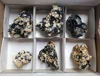 Natural Schorl Black Tourmaline With Orthoclase Specimens x 6 From Erongo, Namibia