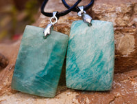 Hand Made Amazonite Mixed Shaped Pendants x 20 From Madagascar