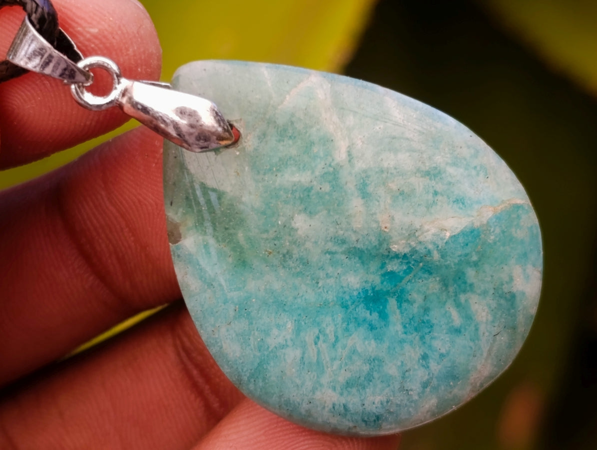 Hand Made Amazonite Mixed Shaped Pendants x 20 From Madagascar