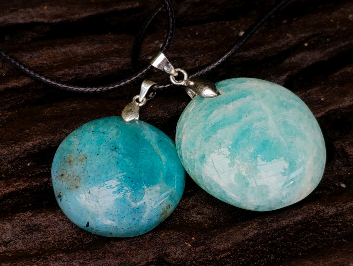 Hand Made Amazonite Mixed Shaped Pendants x 20 From Madagascar