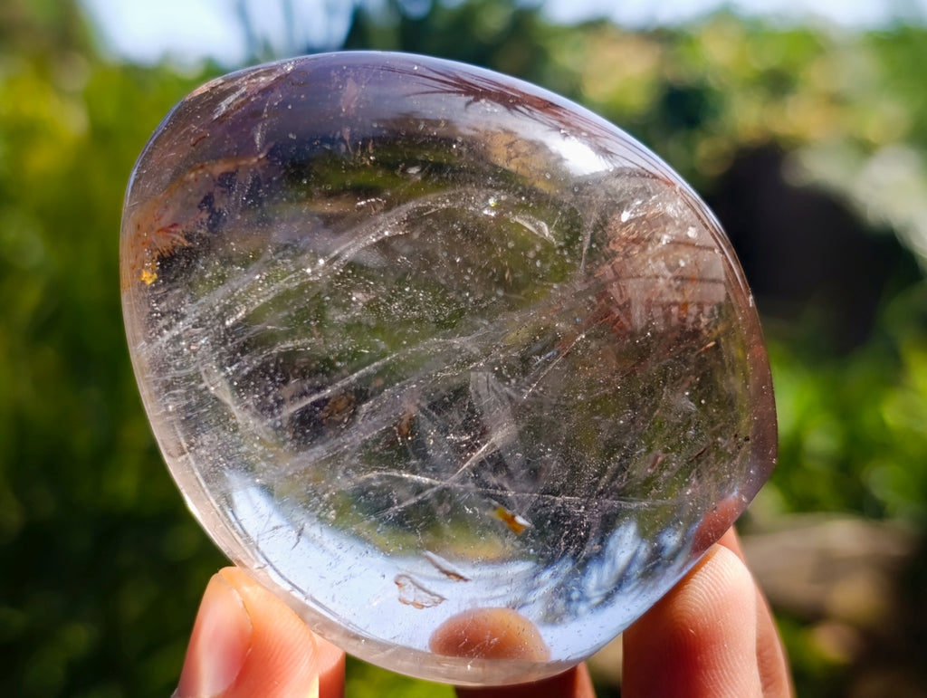 Polished Smokey Quartz Standing Free Forms x 6 From Madagascar