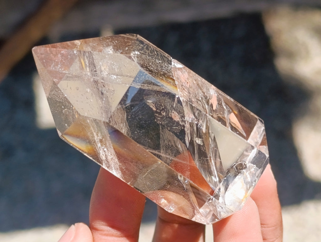 Polished Quartz Crystals With Inclusions x 12 From Madagascar