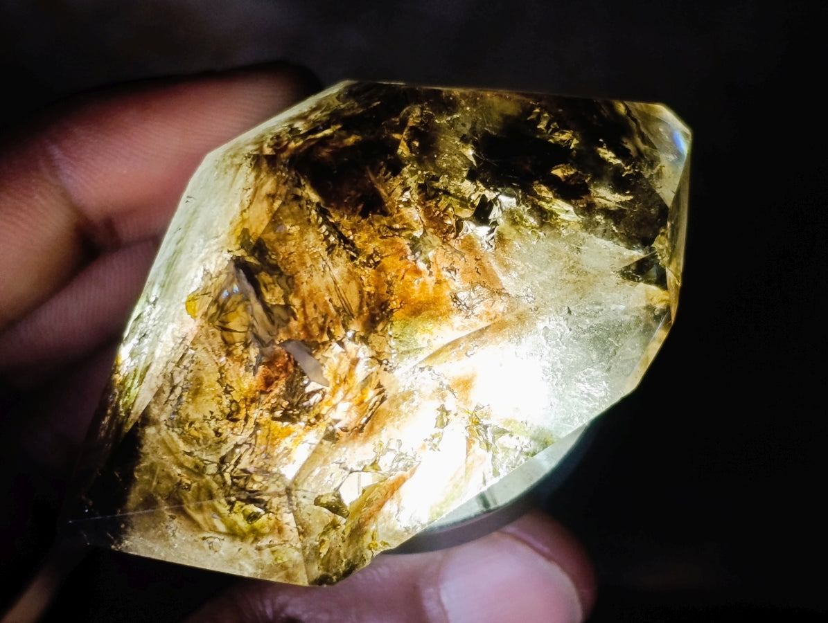 Polished Quartz Crystals With Inclusions x 12 From Madagascar