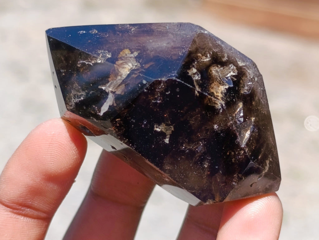 Polished Quartz Crystals With Inclusions x 12 From Madagascar