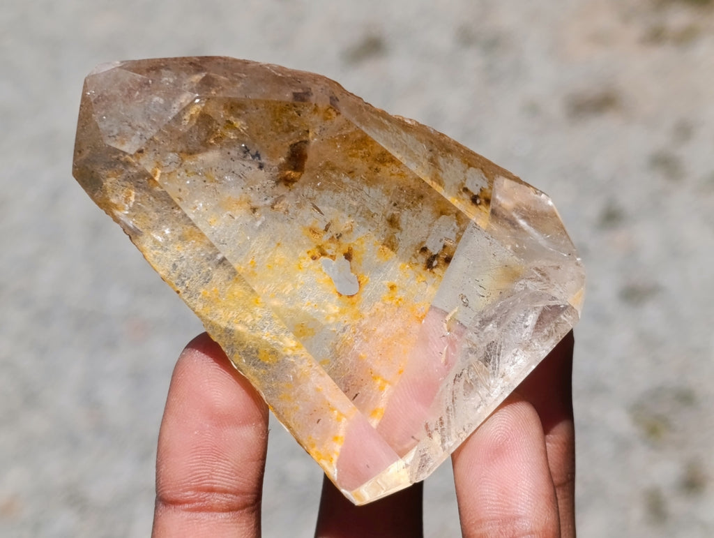 Polished Quartz Crystals With Inclusions x 12 From Madagascar