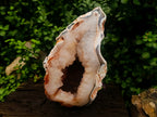 Polished XL Banded Agate with Crystalline Geode x 1 From Maintirano, Madagascar