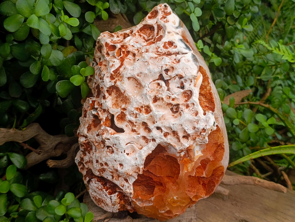 Polished XL Banded Agate with Crystalline Geode x 1 From Maintirano, Madagascar