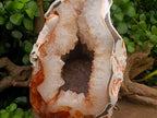 Polished XL Banded Agate with Crystalline Geode x 1 From Maintirano, Madagascar