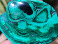 Polished Flower Banded Malachite Free Forms x 6 From Congo
