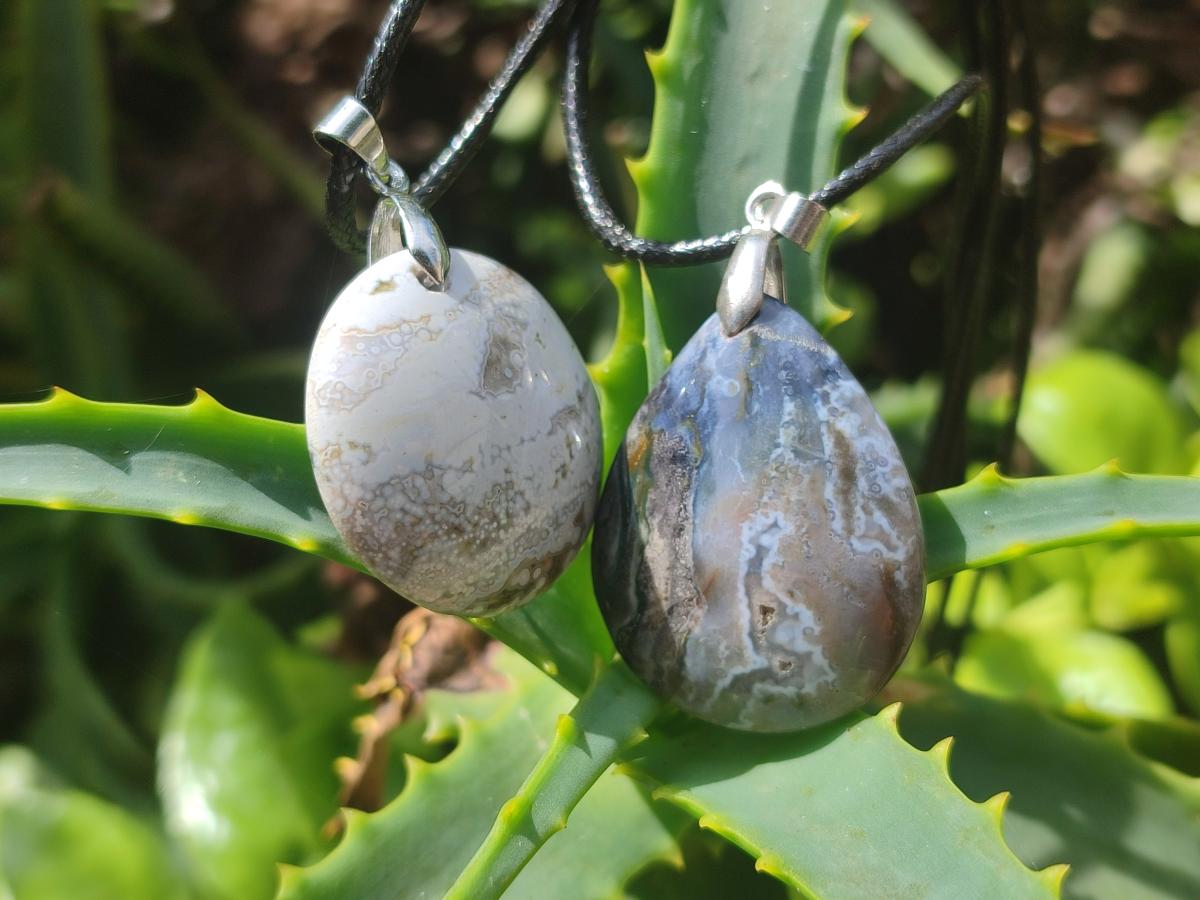 Hand Made Assorted Shaped Ocean Jasper Pendants x 1 From Northwest Coast, Madagascar