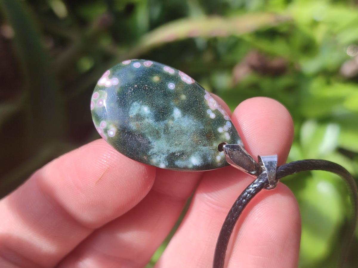 Hand Made Assorted Shaped Ocean Jasper Pendants x 1 From Northwest Coast, Madagascar