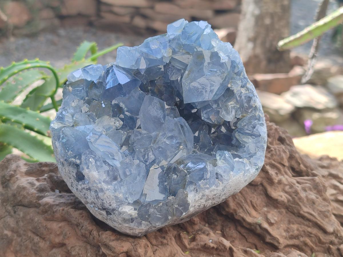 Natural Large Blue Celestite Geode Specimen x 1 From Sakoany, Madagascar