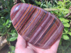 Polished Banded Tiger Iron Standing Free Forms x 2 From South Africa
