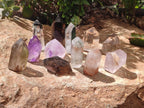 Polished Quartz Crystals With Inclusions x 12 From Madagascar