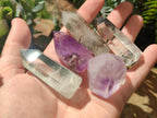 Polished Quartz Crystals With Inclusions x 12 From Madagascar