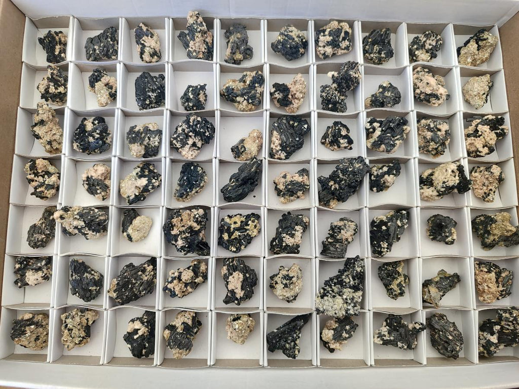 Natural Schorl Black Tourmaline With Vermiculite x 70 From Erongo, Namibia