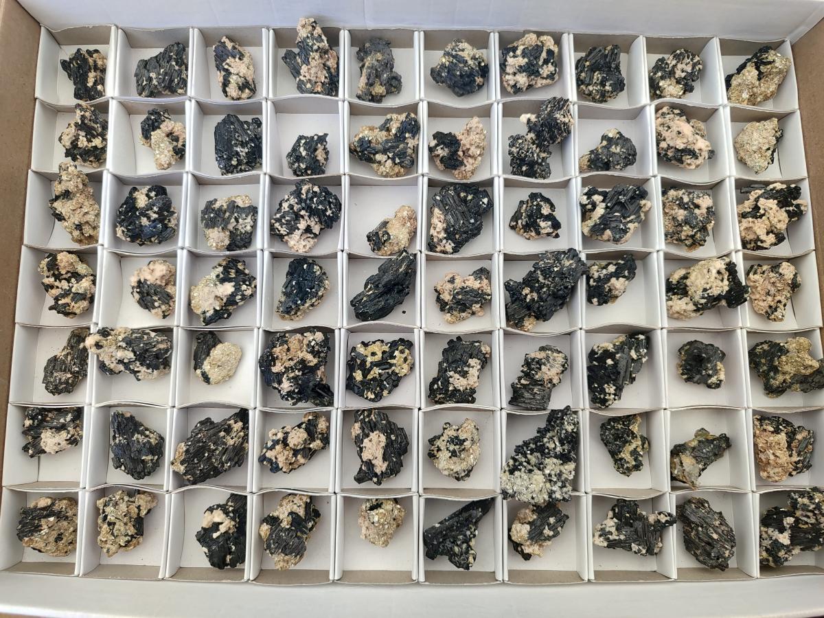 Natural Schorl Black Tourmaline With Vermiculite x 70 From Erongo, Namibia