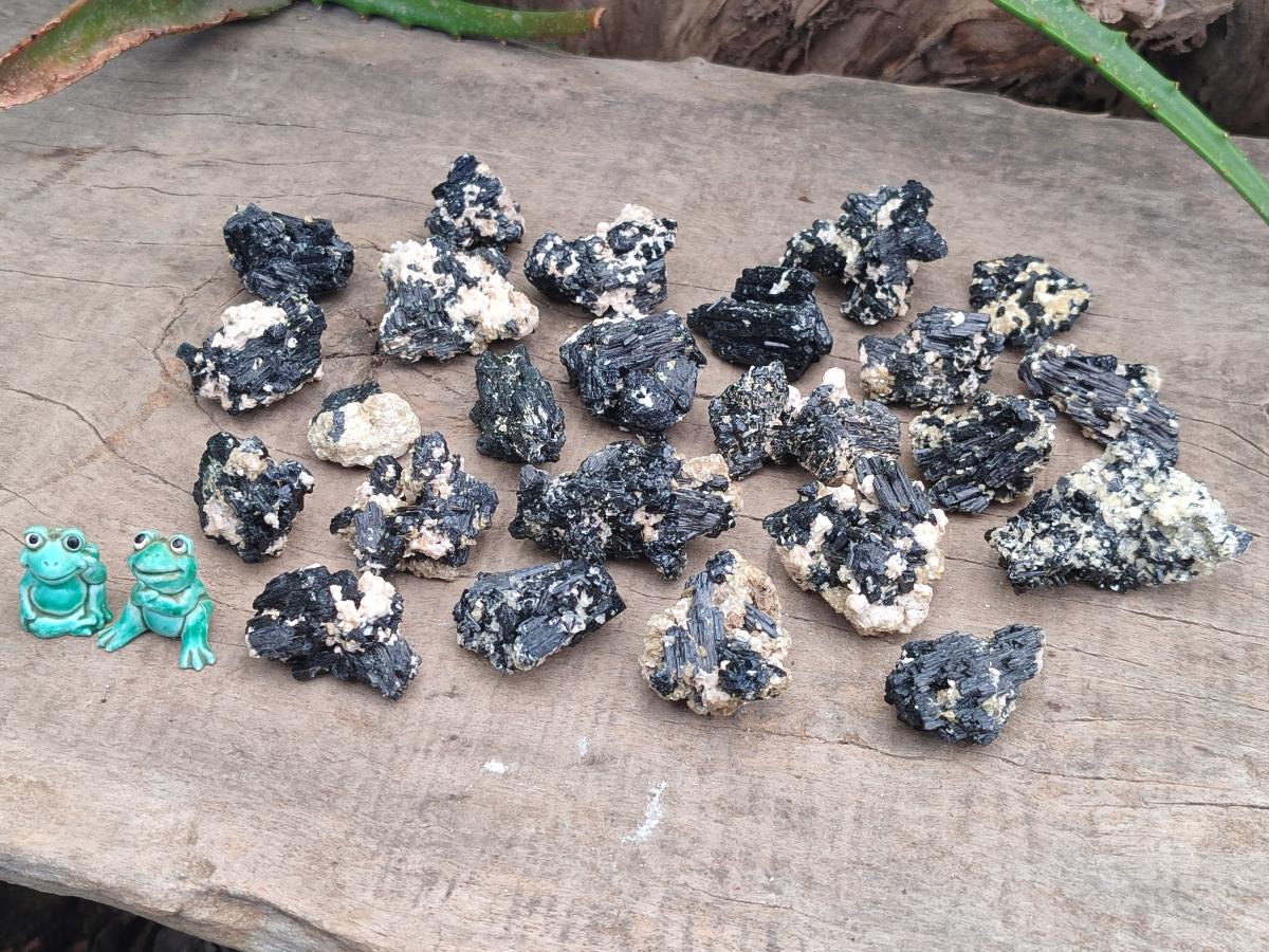 Natural Schorl Black Tourmaline With Vermiculite x 70 From Erongo, Namibia