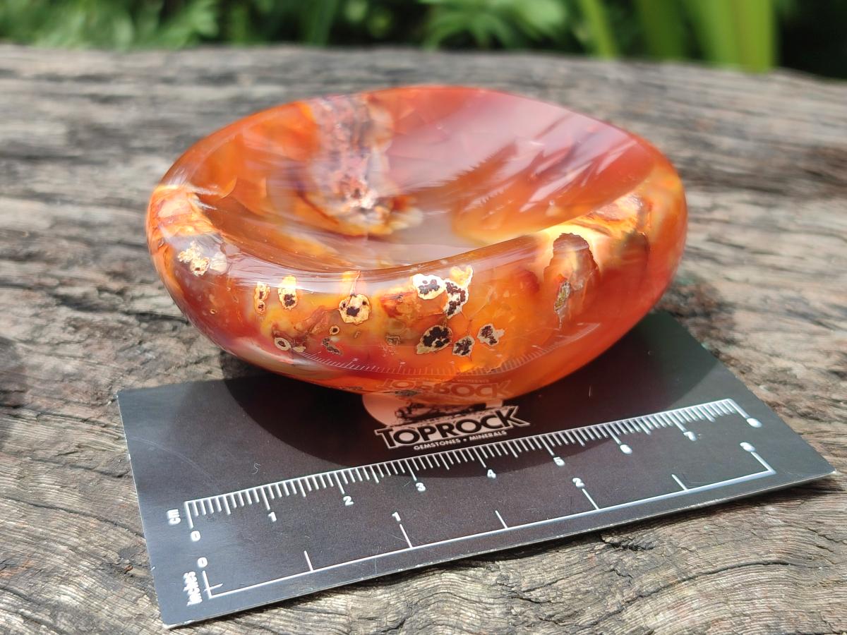Polished Carnelian Agate Gemstone Bowls x 6 From Madagascar