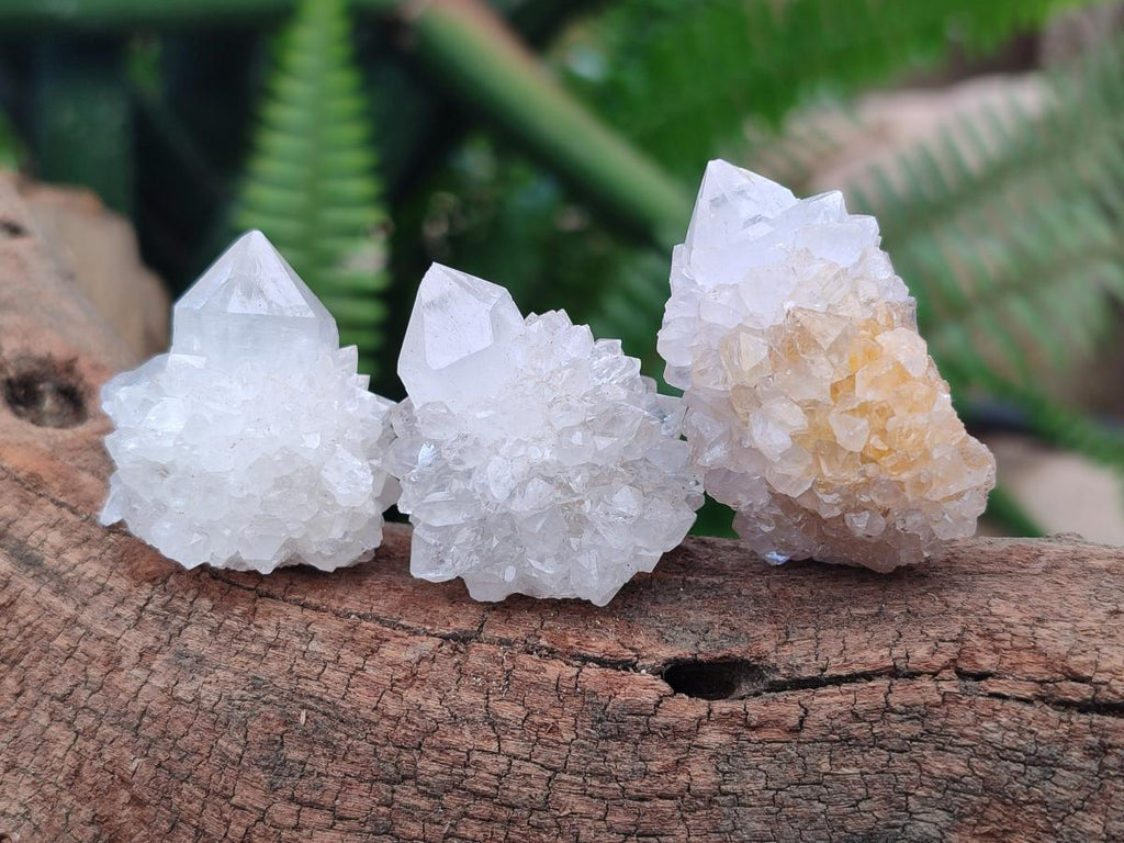 Natural White Spirit Quartz Crystals and Clusters x 70 From Boekenhouthoek, South Africa