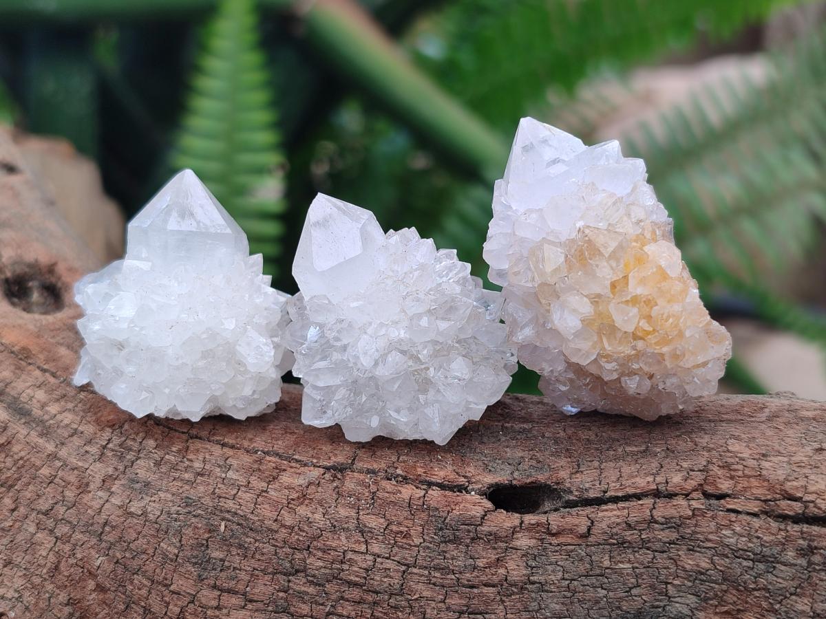 Natural White Spirit Quartz Crystals and Clusters x 70 From Boekenhouthoek, South Africa