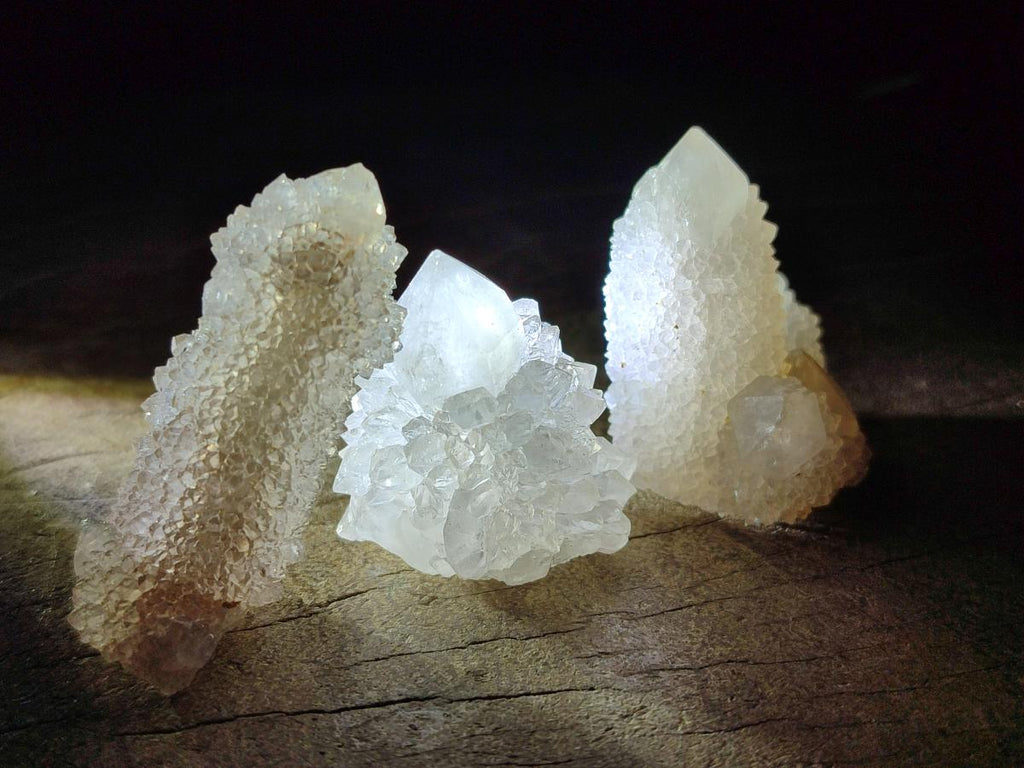 Natural White Spirit Quartz Crystals and Clusters x 70 From Boekenhouthoek, South Africa
