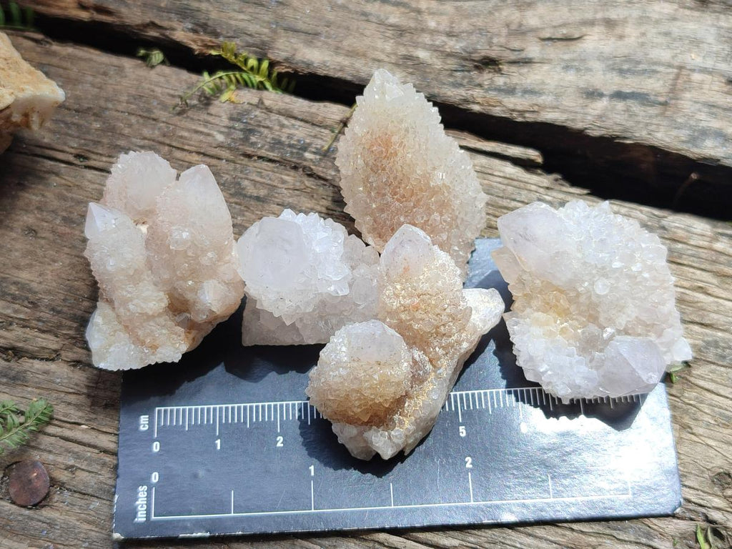 Natural White Spirit Quartz Crystals and Clusters x 70 From Boekenhouthoek, South Africa