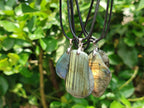 Hand Made Labradorite Assorted Shaped Pendants x 12 From Tulear Madagascar