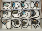 Hand Made Labradorite Assorted Shaped Pendants x 12 From Tulear Madagascar