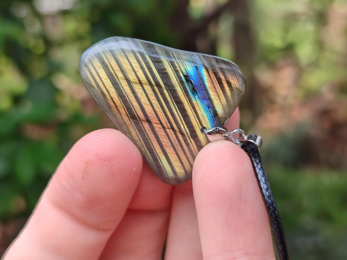 Hand Made Labradorite Assorted Shaped Pendants x 12 From Tulear Madagascar