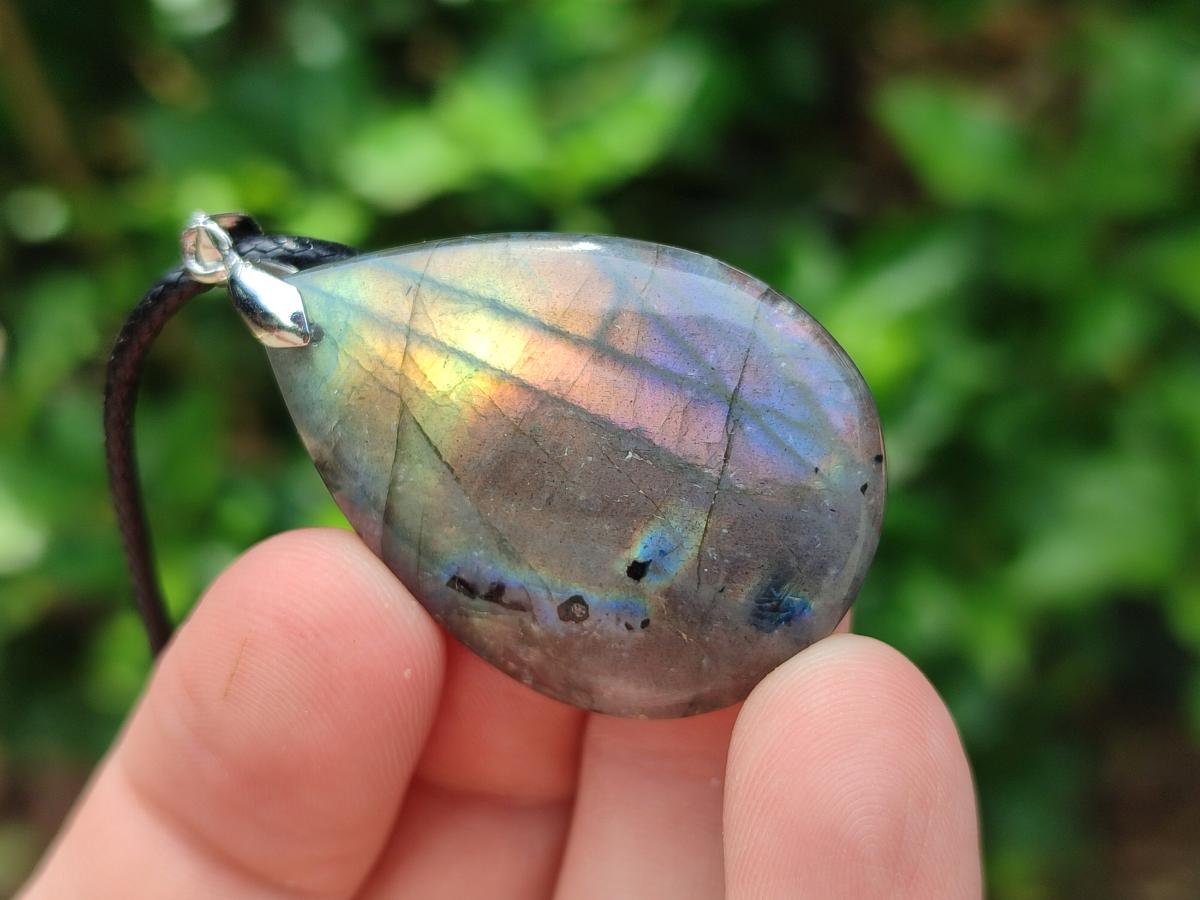 Hand Made Labradorite Assorted Shaped Pendants x 12 From Tulear Madagascar