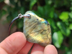 Hand Made Labradorite Assorted Shaped Pendants x 12 From Tulear Madagascar