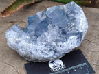 Natural Blue Celestite Geode Specimens x 2 From Sakoany, Madagascar