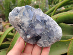 Natural Blue Celestite Geode Specimens x 2 From Sakoany, Madagascar