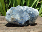 Natural Blue Celestite Geode Specimens x 2 From Sakoany, Madagascar