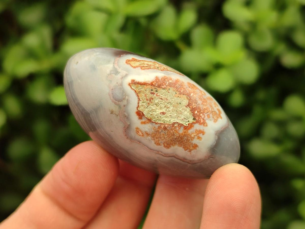 Polished Red Shashe River Agate Galets or Palm Stones x 35 From Shashe River, Zimbabwe