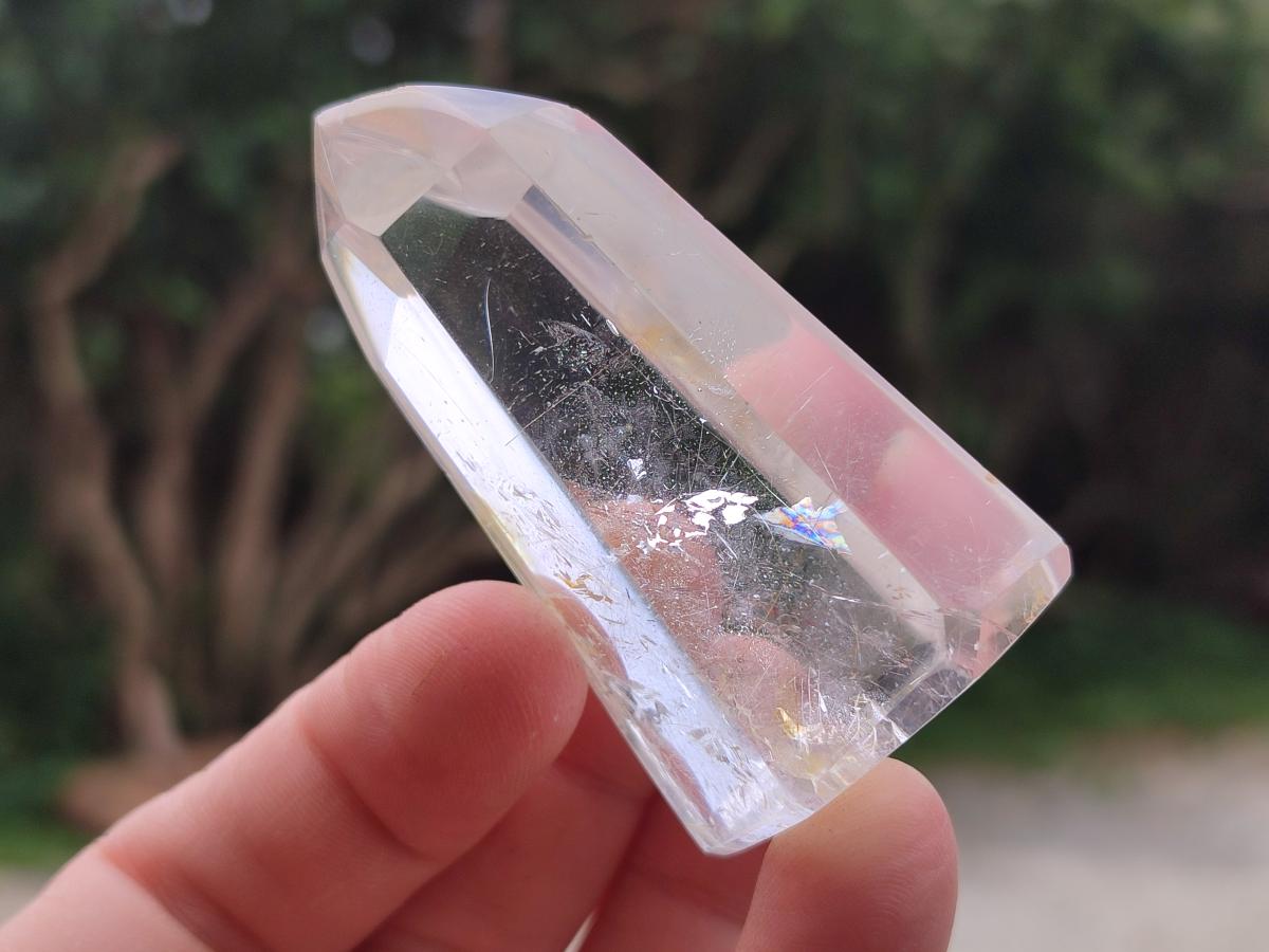 Polished Window Quartz Crystals and Sceptre x 6 From Madagascar