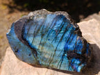 Polished One Side Labradorite Display Pieces x 3 From Madagascar